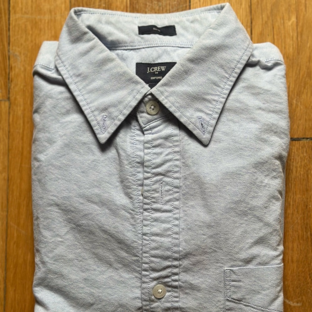 J. Crew Factory Blue Oxford Shirt